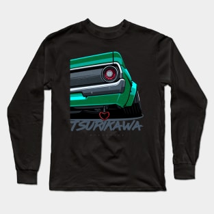 Tsurikawa JDM Style Skyline 2000 GTR (green) Long Sleeve T-Shirt